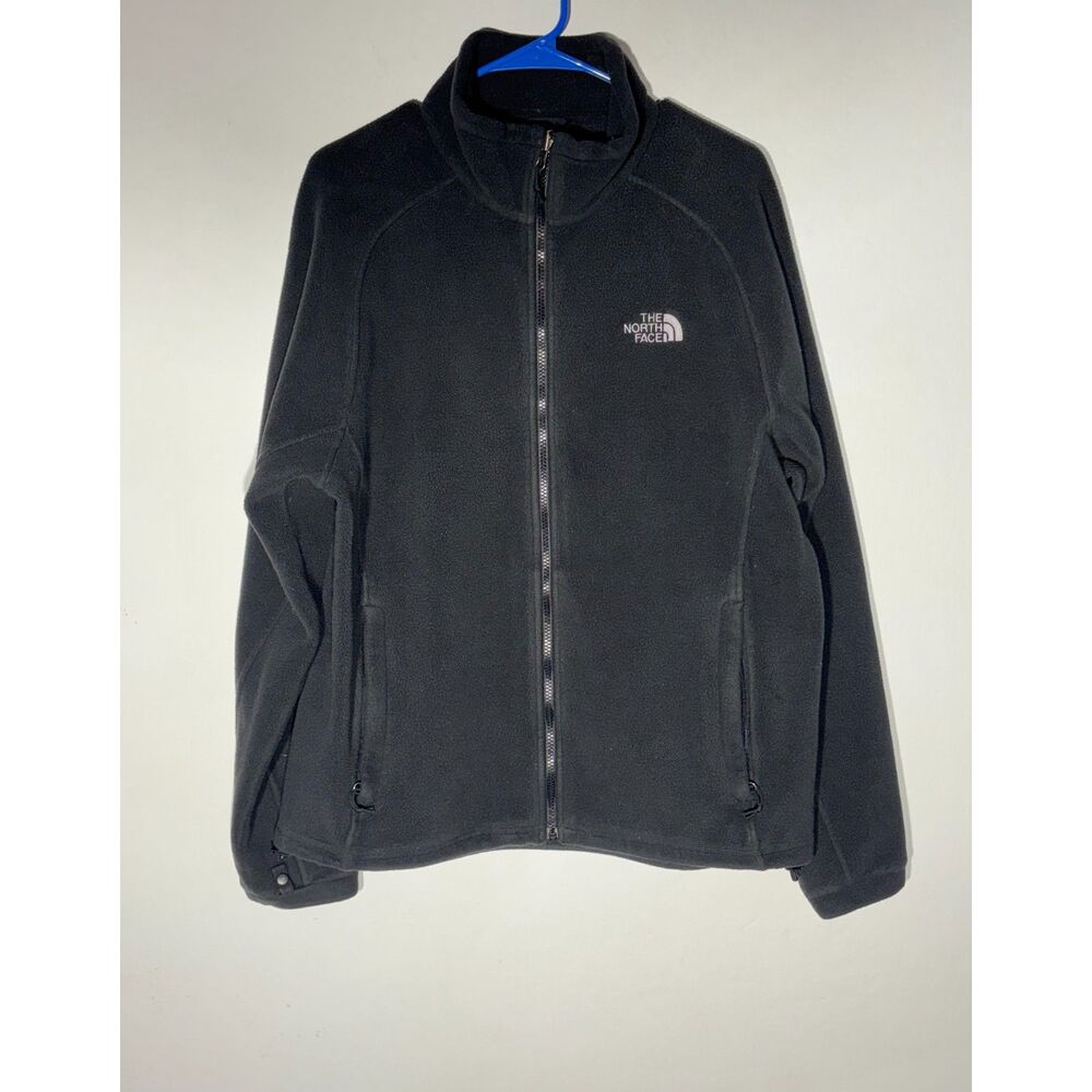 The North Face Men’s Full Zip Fleece Jacket Large Black Softshell Warm
